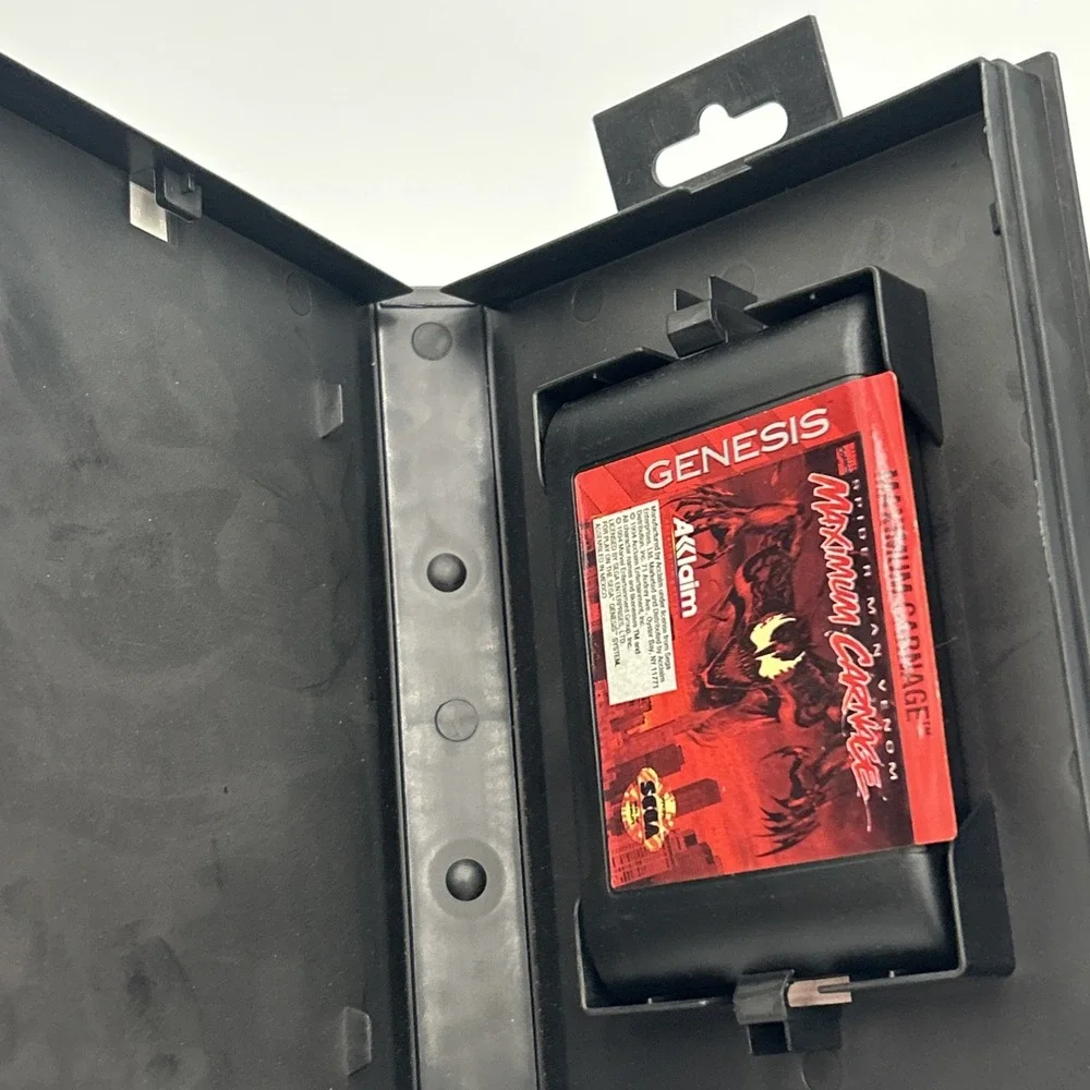 SEGA Genesis Maximum Carnage Spider-Man Venom Game Case No Manual 90's